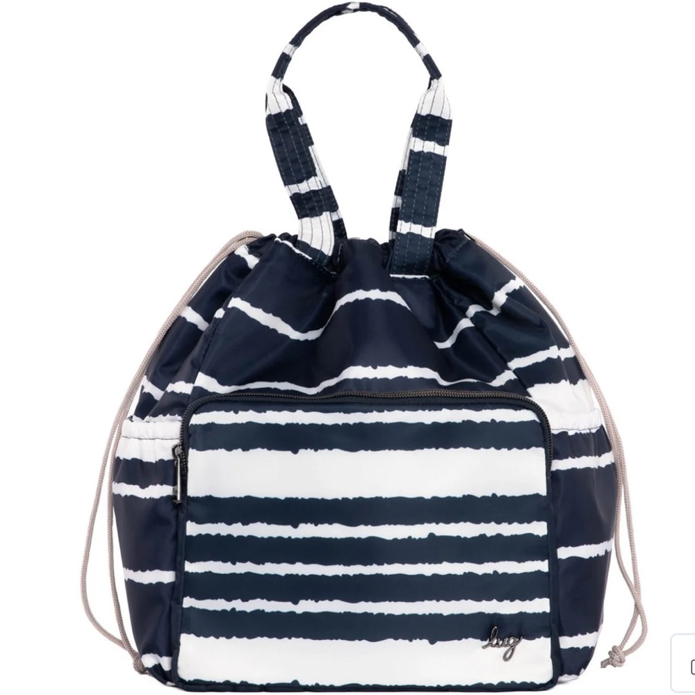 Lug Ditty XL Tote Bag in Navy Stripe - New!